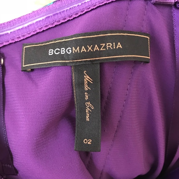 BCBG Sateen Floral Strapless Mini Cocktail Dress - Picture 6 of 8